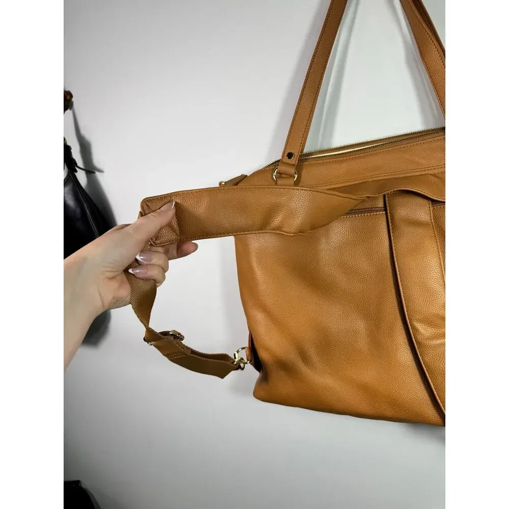 NWT Lily Jade Marie Leather Convertable Backpack Diaper Bag